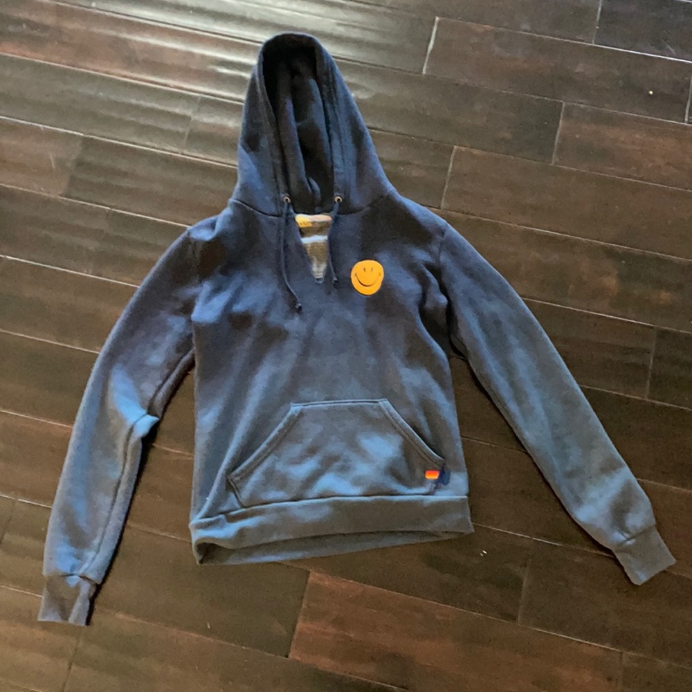 Aviator Nation XS smiley face women’s hoodie